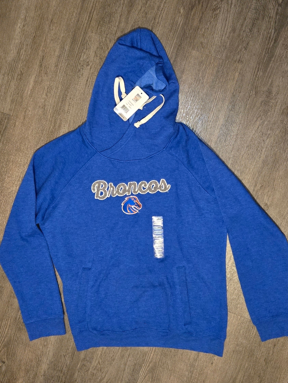 Boise State Broncos Hoodie Women’s XXL Blue NCAA Official Licensed Pullover NEW” - Picture 3 of 13